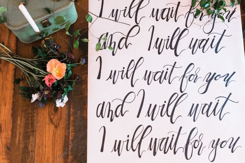 Wedding Calligraphy Details